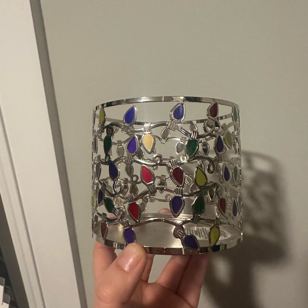 Christmas Lights 3 wic Candle Holder Bath and Body Works Collection 🎄